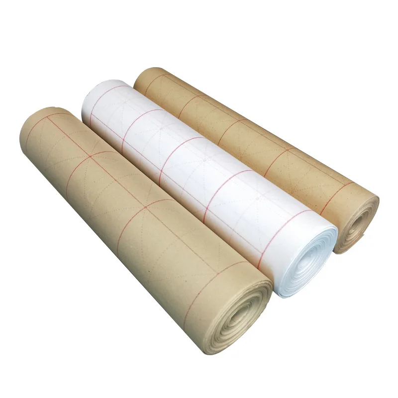 Рисовая бумага для каллиграфии наполовину созревшая длинная Xuan с решетками