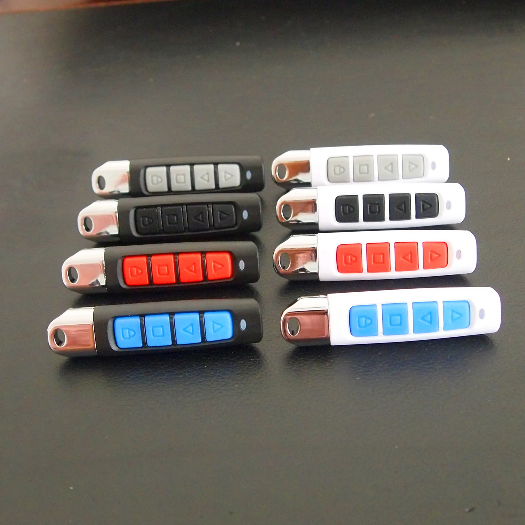 

433MHz Wireless Remote Control With Key Chain Electric Copy Controller Mini Wireless Transmitter Switch 4 Buttons