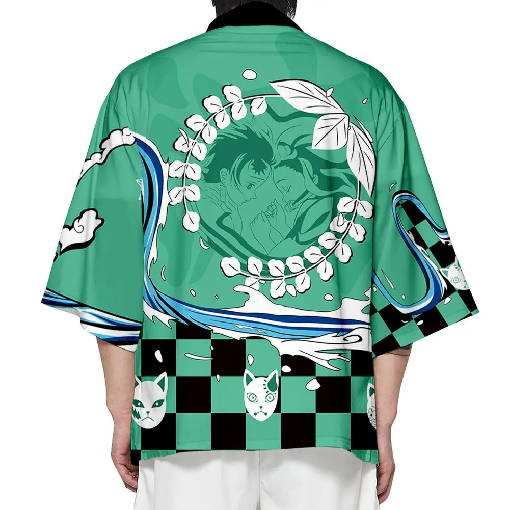 Костюм-кимоно для косплея из аниме рассекающий демонов | Тематическая одежда и