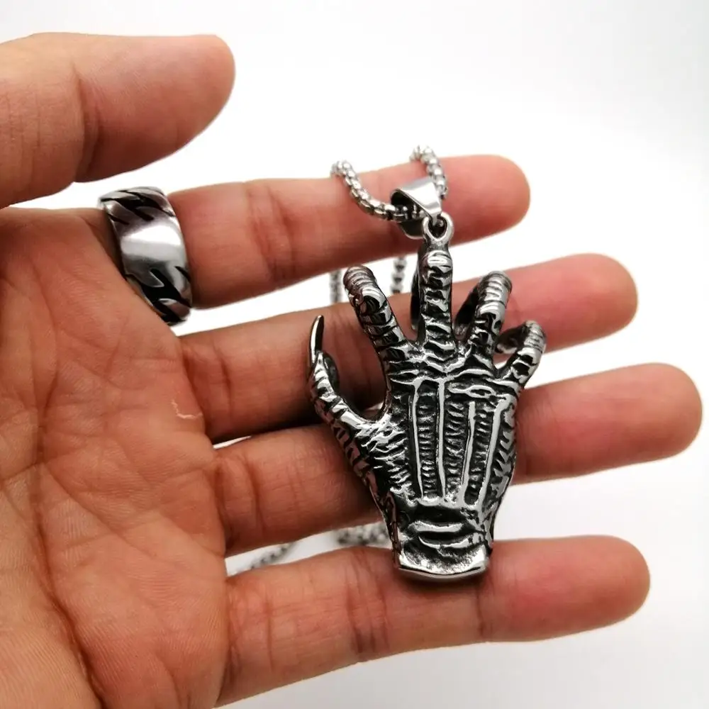 Ожерелье в стиле панк с волшебными крапанами мужской властный ретро кулон виде