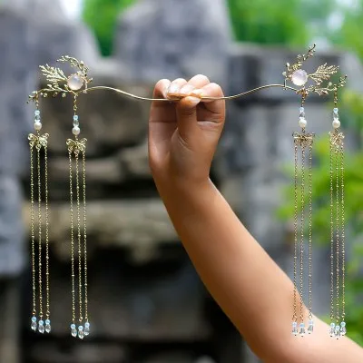 Шпилька для волос в стиле древнего костюма старинном с кисточкой ханьфу