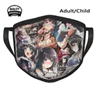 Взрыв Rinko Shirokane! Зимняя Весенняя маска для рта с принтом Bandori Bang Dream Girls Band вечерние Roselia Rinko