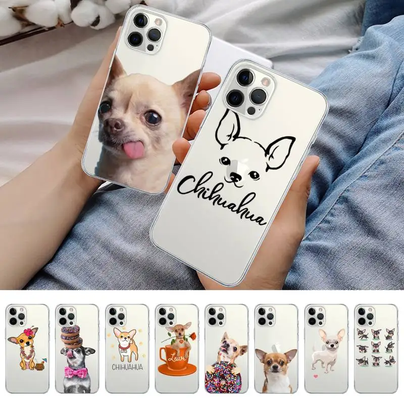 

Chihuahua Dog Fashion Phone Case for iPhone 11 12 13 mini pro XS MAX 8 7 6 6S Plus X 5S SE 2020 XR case