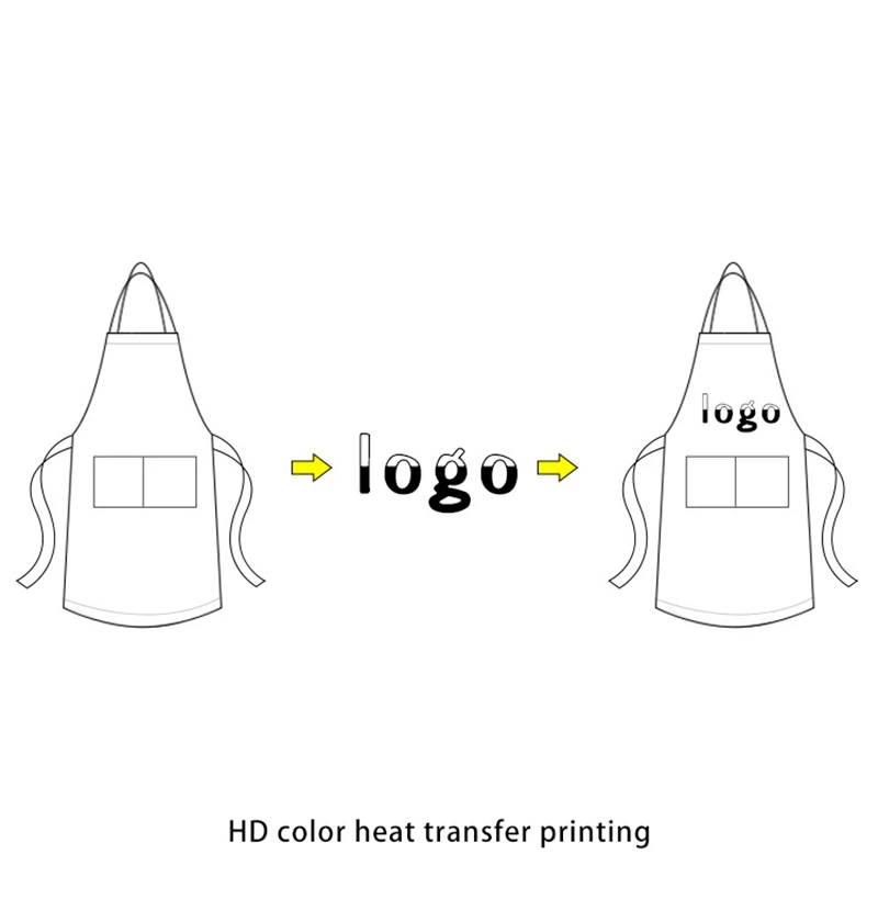 Джинсовый фартук японский бариста солнцезащитные очки с печатью логотипа на