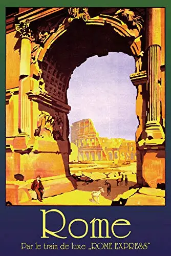 

Rome Theme Metal Tin Sign 8x12 Inch Home Kitchen Garage Decor Retro Tin Sign