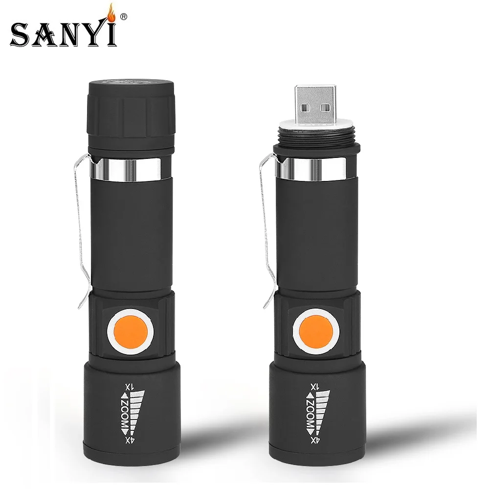 Светодиодный мини фонарик с зарядкой от USB 3 режима|Фонарики и осветительные