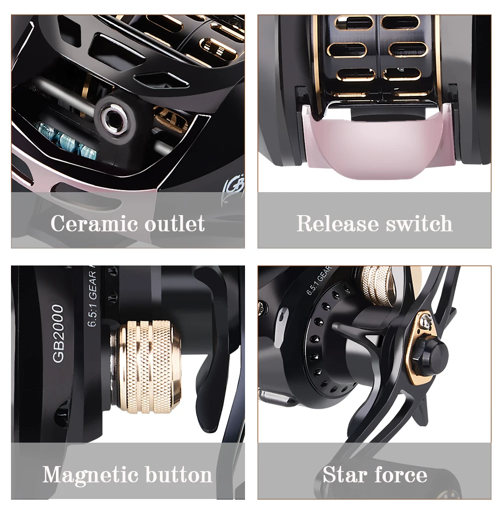 Ultralight Baitcasting Fishing Reel Magnetic Brake Casting Anti-explosion Line Wheel Metal Micro Spool Carp Fishing Reel Pesca