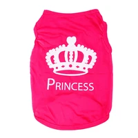 crown dog costumes clothes supplies soft princess clothing for dog pet accessories pug chihuahua small dog