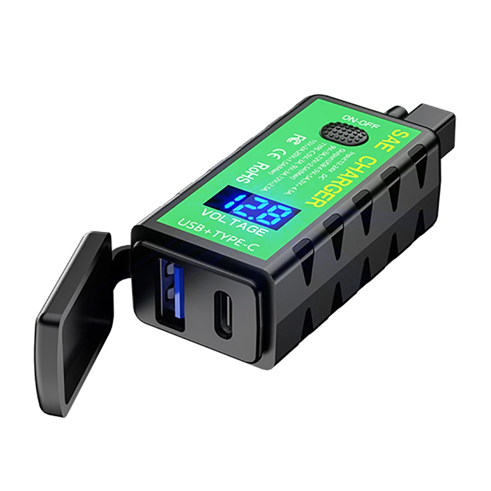 Адаптер для быстрой зарядки YOSOLO телефона 12 в SAE на два USB зарядное устройство