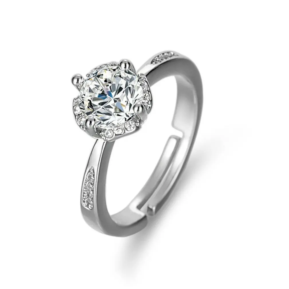 

Fashion Morsonite Adjustable Ring For Women Beautiful And Fashionable Ring Lightweight And Portable Ring