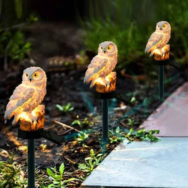 

2XPE Solar Light Outdoor Garden Solar Powered Light Decorative Owl LED Waterproof Decoration Solar Pathway & Landscape Lights