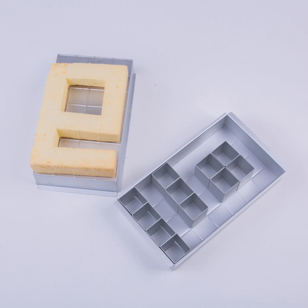 Бытовая форма для выпечки из алюминиевого сплава с цифровыми буквами