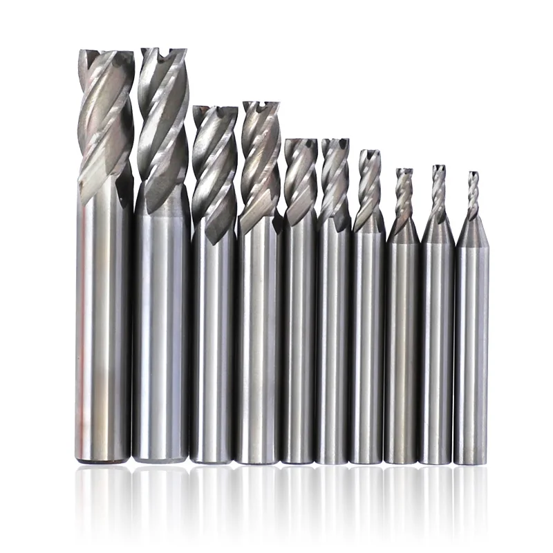 Твердосплавная Концевая фреза инструменты с ЧПУ HSS диаметр 2 10 мм шт./компл. 4