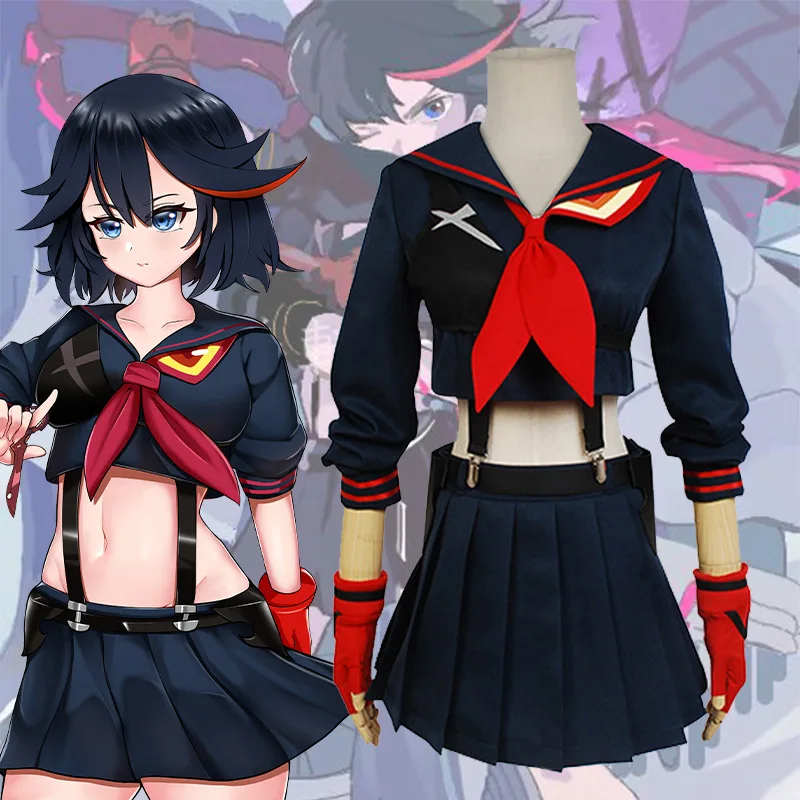 

Новый костюм для косплея Matoi Ryuuko, аниме KILL La KILL Униформа костюм для Хэллоуина для женщин и девушек