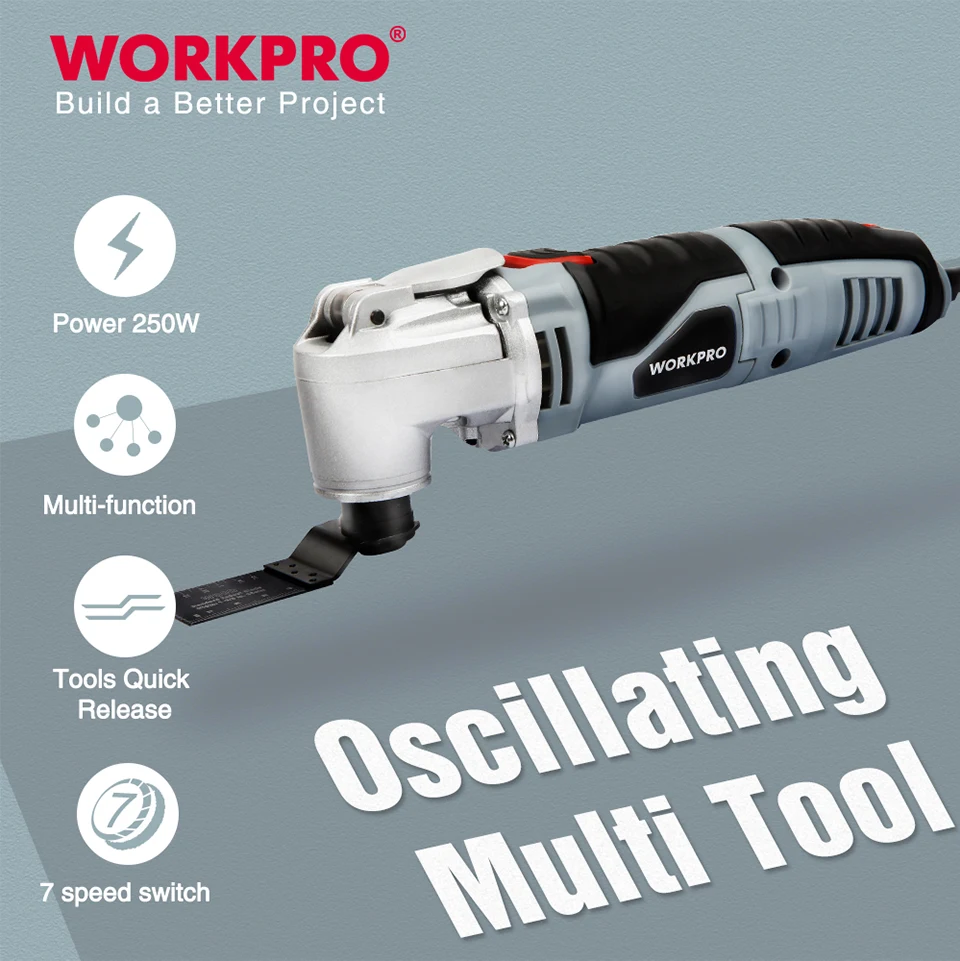 

WORKPRO Oscillating Multi-Tool Multifunction Power Tools Home Renovator Tool DIY Woodworking Tool With Accessory Kit