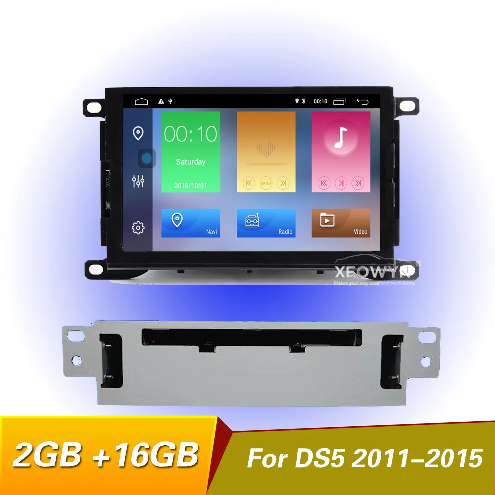 Четырехъядерный автомобильный dvd-плеер Android 6,0 для Citroen DS5 с радио gps BT Зеркало Ссылка WiFi заднего Видео DVR OBD