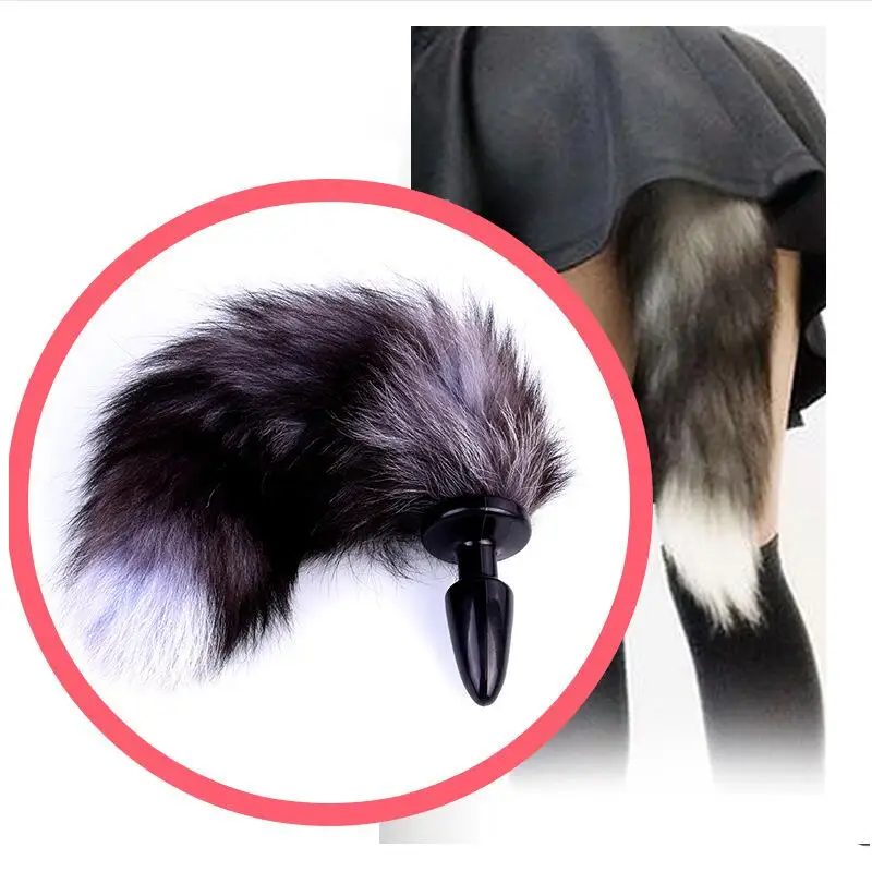 Женская Мягкая силиконовая Анальная пробка с сексуальным лисьим хвостом товары