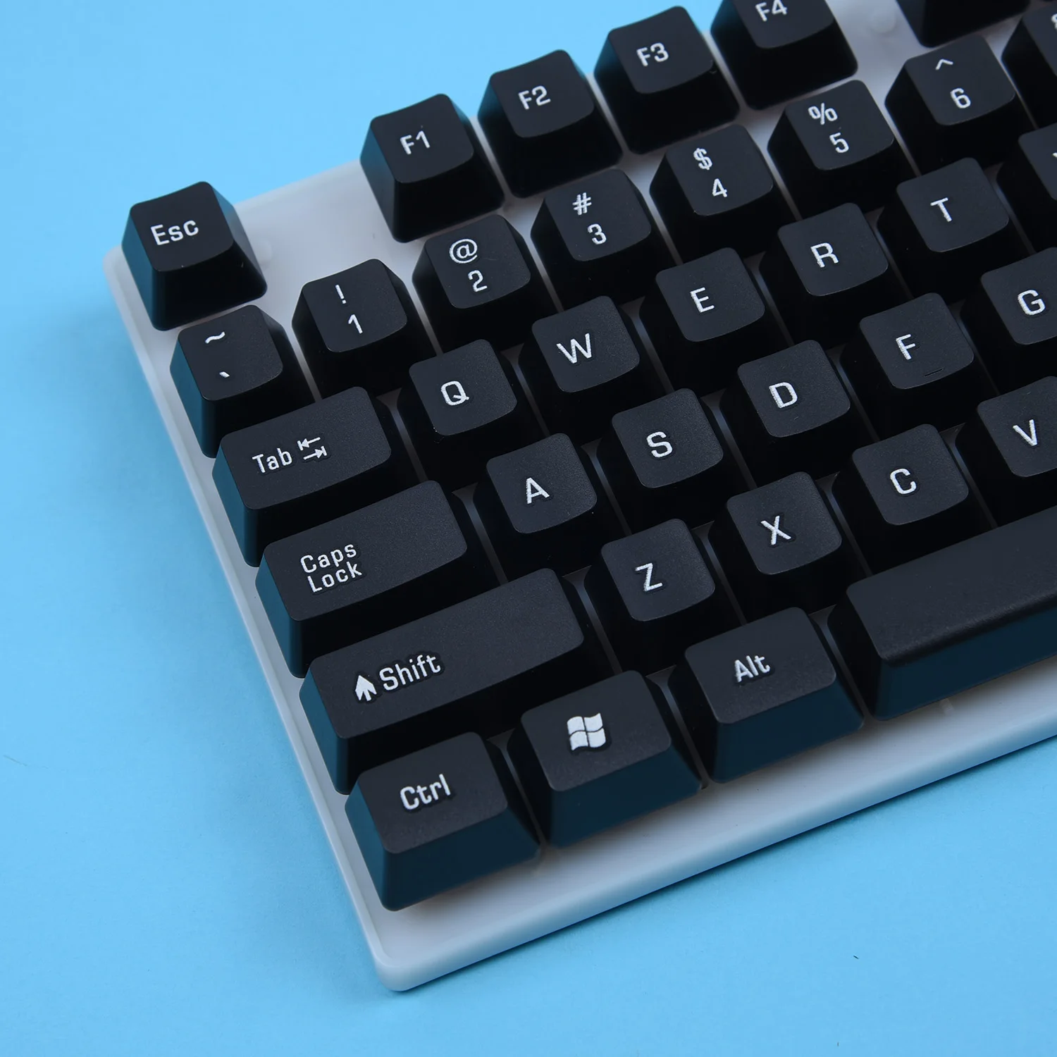 Пластиковая игровая механическая клавиатура и мышь проводная английская для PS4