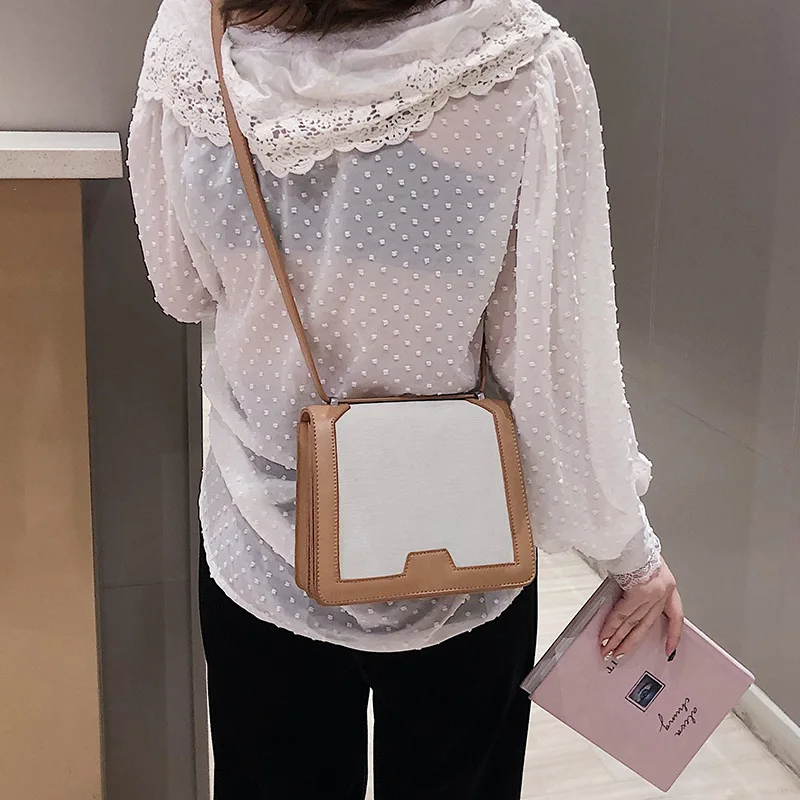 

Small Bag Women's New Simple Canvas Messenger Bag