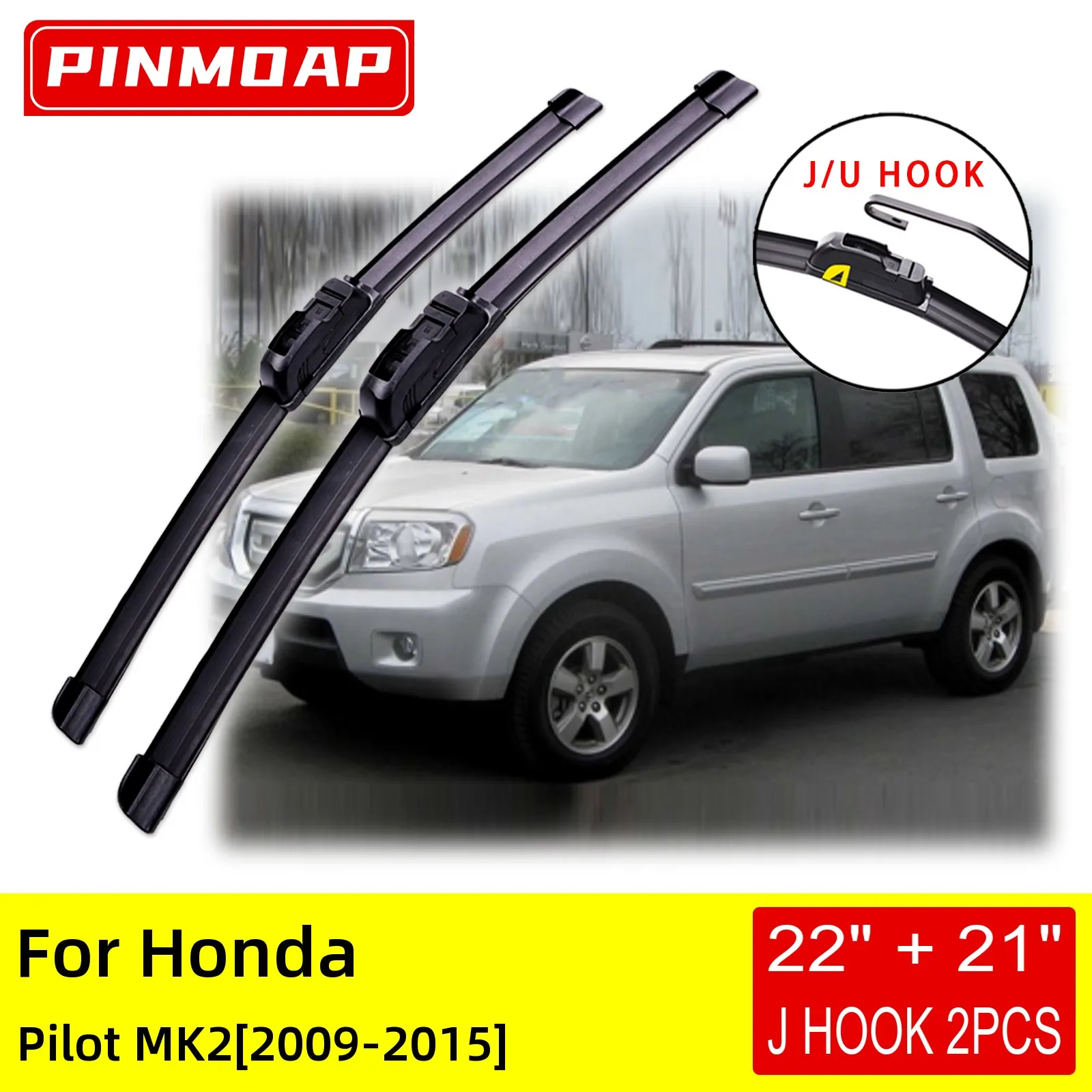 

Щетки стеклоочистителя передние для Honda Pilot MK2 2009 2010 2011 2012 2013 2014 2015 Аксессуары U J Hook