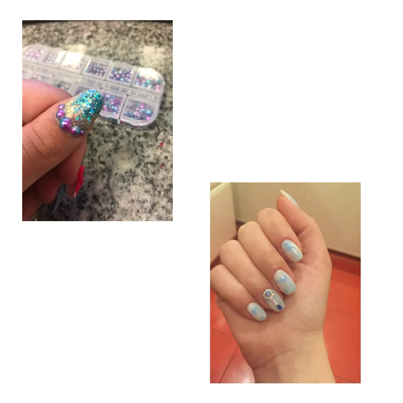 

Mixed size shiny DIY resin semicircle/round pearl jewelry stone pearl nail DIY decoration