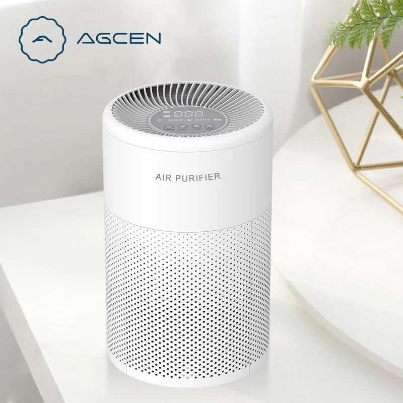 

AGCEN Air Purifier Manufacture HEPA 13 Filter Smart mode Air purifier OEM Air Freshener Mini Desktop Cleaner