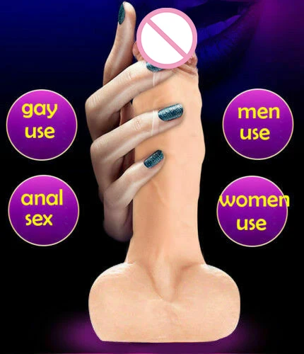 Огромный фаллоимитатор реалистичный вагинальный пенис увеличитель рукав киска