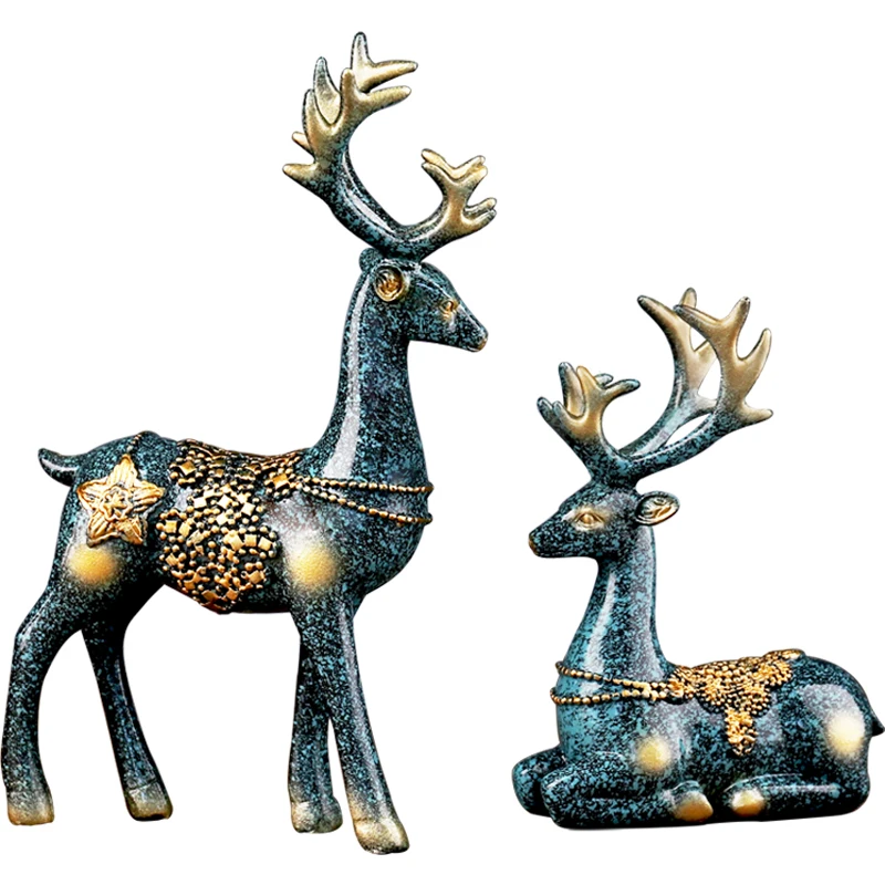 Украшения с изображением счастливого оленя европейские Креативные украшения