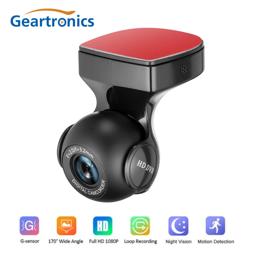 Автомобильный видеорегистратор 1080P FHD с Wi-Fi и G-датчиком угол обзора 170 градусов