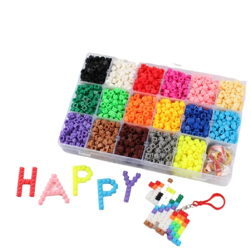 

Colorful Micro-Diamond Small Particle Building Block 8mm DIY Creative Small Building Block Model Doll Children's Educational Toy