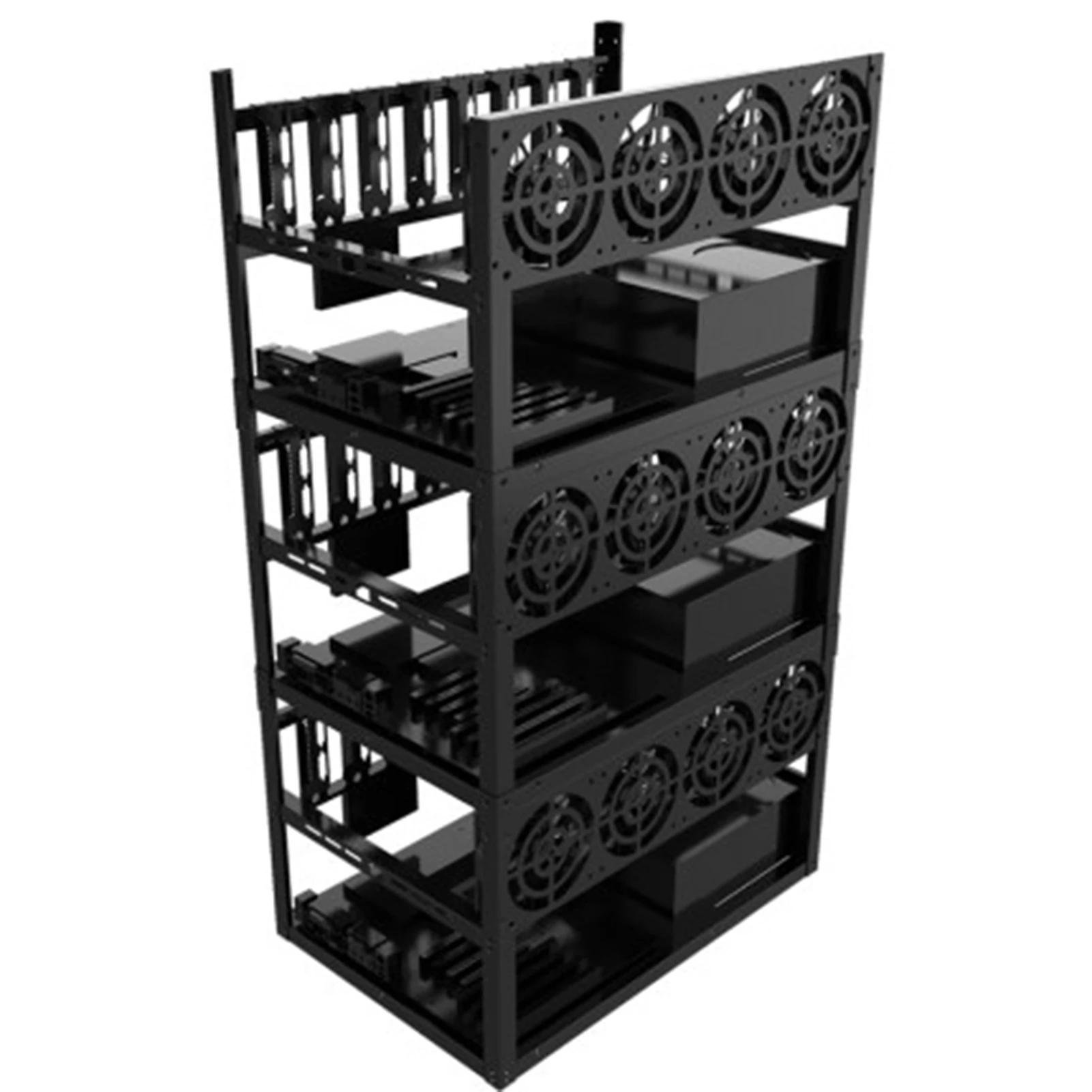 Стекируемый горные чехол стойки Кронштейн материнской платы открытой добычи Рог