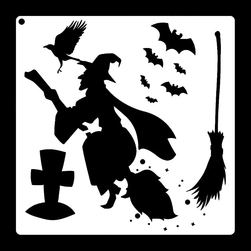 

20PCS Halloween Decor Stencils Template for Face Painting DIY Drawing Painting 1XCE