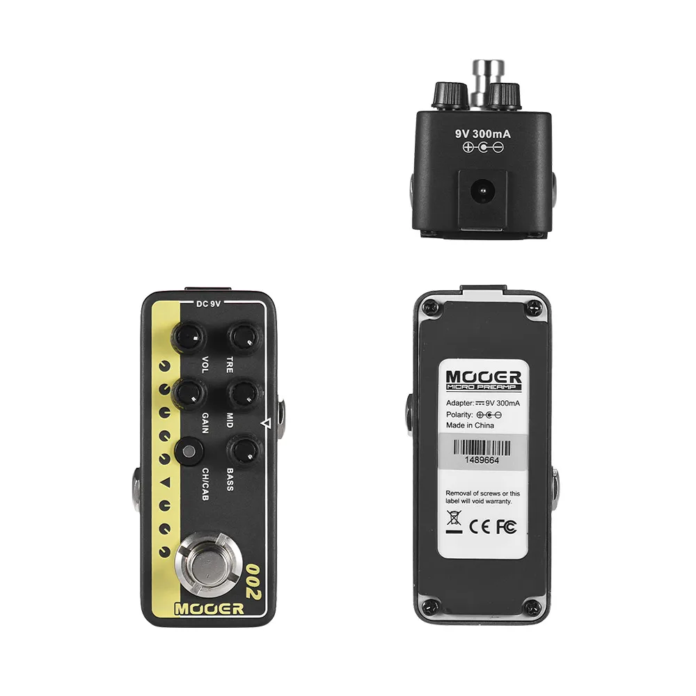 MOOER MICRO PREAMP Series 002 UK Gold British Crunch цифровой преусилитель гитарный эффект педаль True Bypass