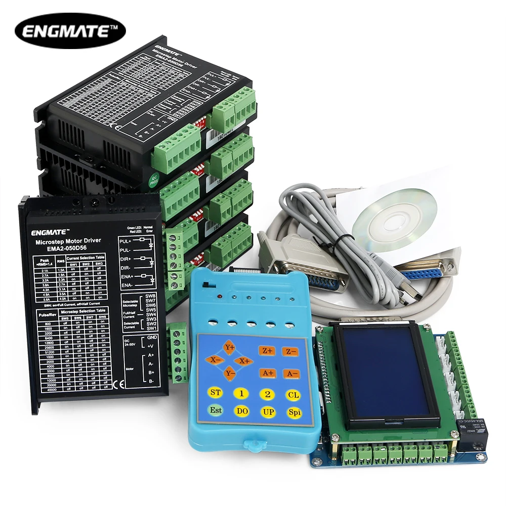 ЧПУ Комплект 5 Ось Стандартный Интерфейсная Плата и Шаговые Драйверы Nema 23 34 |