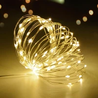 2m 5m 10m fairy led strip light waterproof copper wire string christmas wedding decoration lights garden battery operated