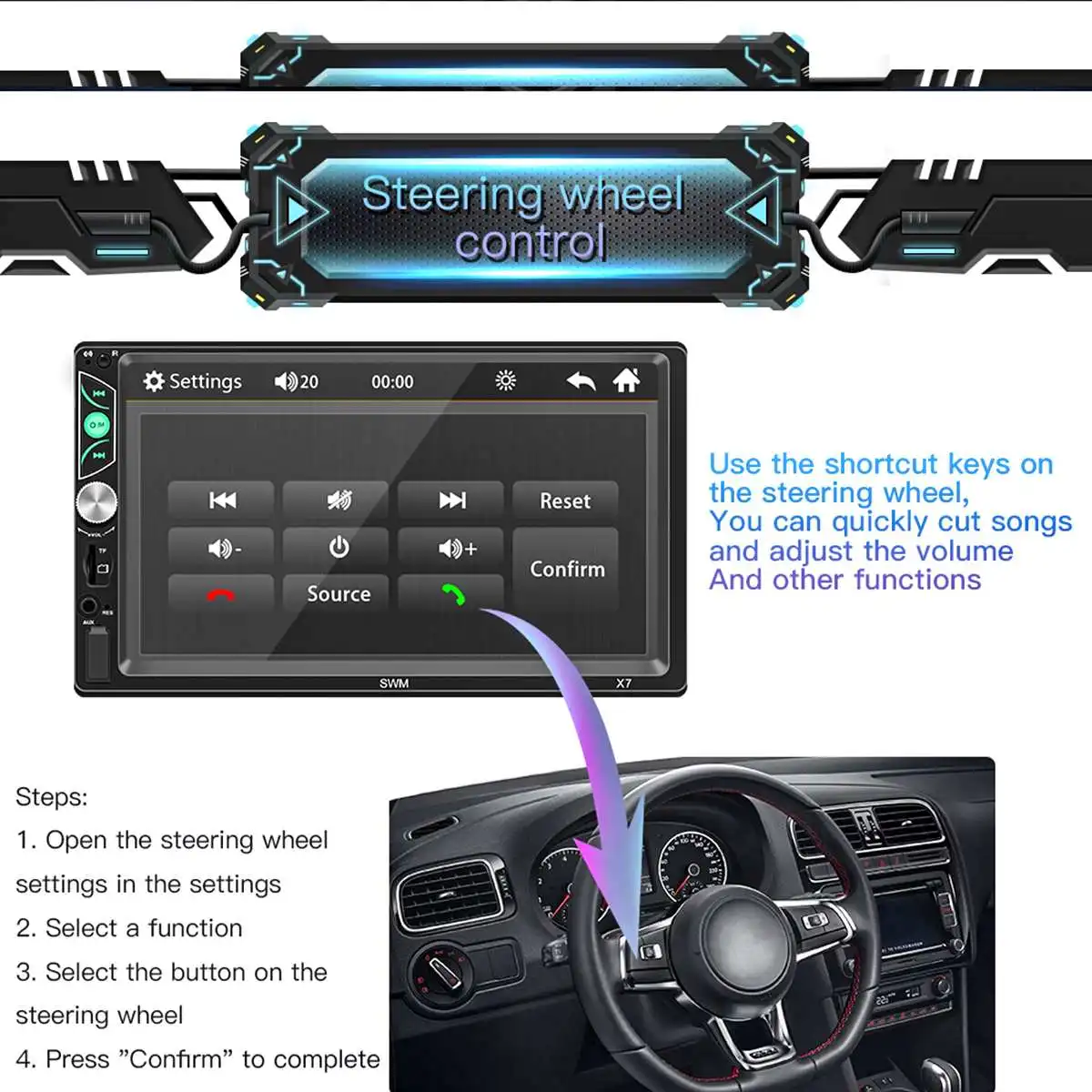 2 Din HD " авто, аудио плеер стерео радио MP5 MP4 плеер сенсорный экран bluetooth Поддержка камеры bluetooth FM USB AUX BT