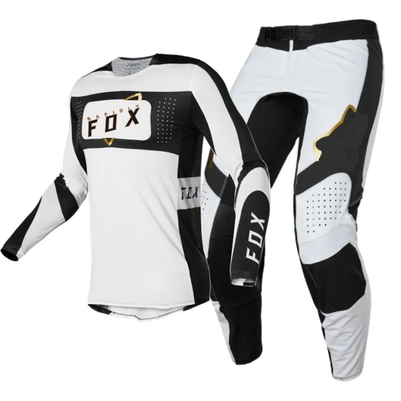 

Новинка 2022, комплект оборудования для мотокросса Rapid FOX enduro, mx Джерси и брюки flexair, одежда для мотоцикла, костюм для горных и внедорожных гонок