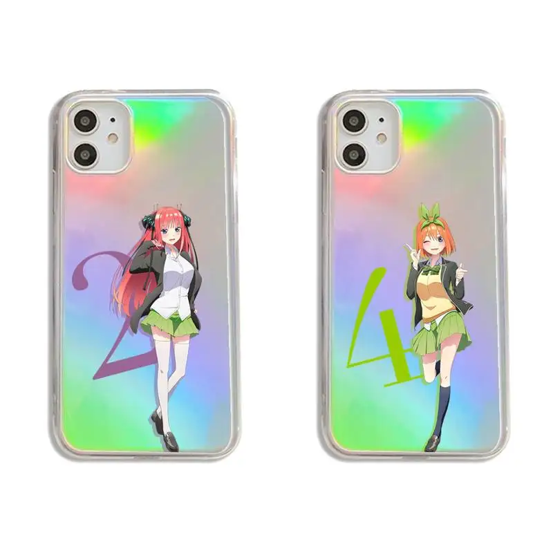 

The Quintessential Quintuplets Phone Case Transparent for iPhone 7 8 11 12 se 2020 mini pro X XS XR MAX Plus