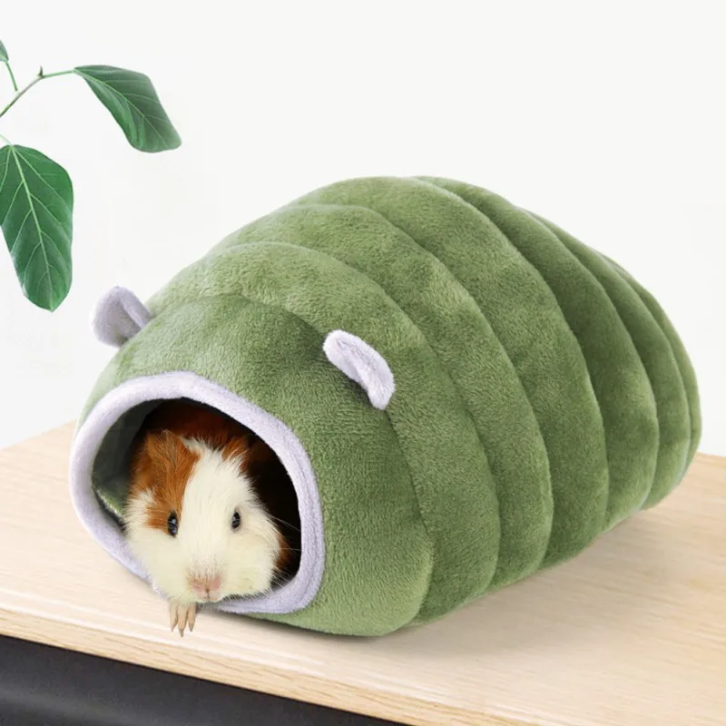 

Small Pet Hamster Warm Nest House Kennel Hedgehog High Elasticity Windproof And Warm Bed Semi-closed Cotton Nest