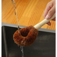pot cleaning tool natural coconut palm washing pot home ladle brush does not hurt the pot kitchen steel wire bal