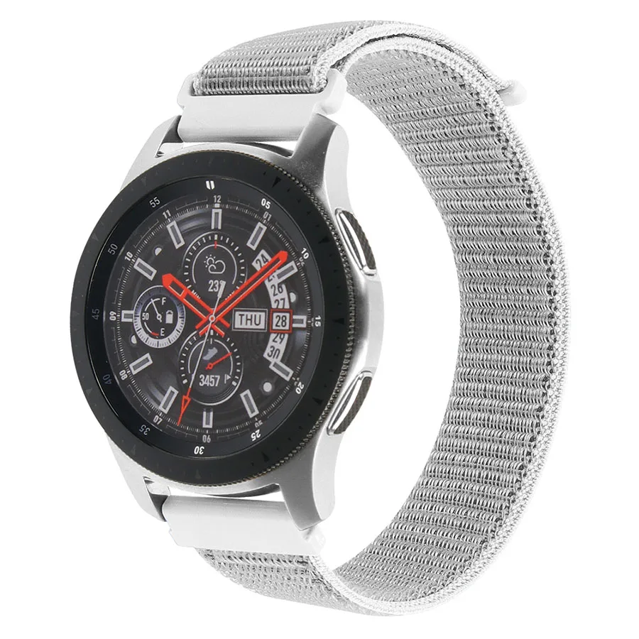 Gray Gear s3 Frontier ремешок для samsung galaxy watch 46 мм 22 мм ремешок для часов спортивный тканый нейлоновый холщовый ремешок для часов huawei watch gt ремешок - Цвет ремешка: Gray