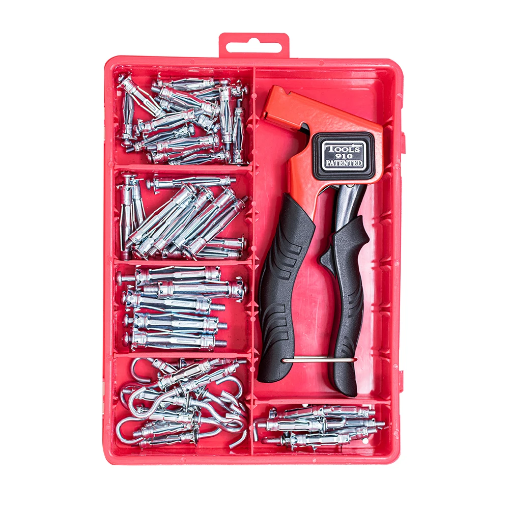 Heavy Duty Metal Setting Tool Hollow Wall Cavity Anchors Plasterboard Fixing 62Pcs | Обустройство дома