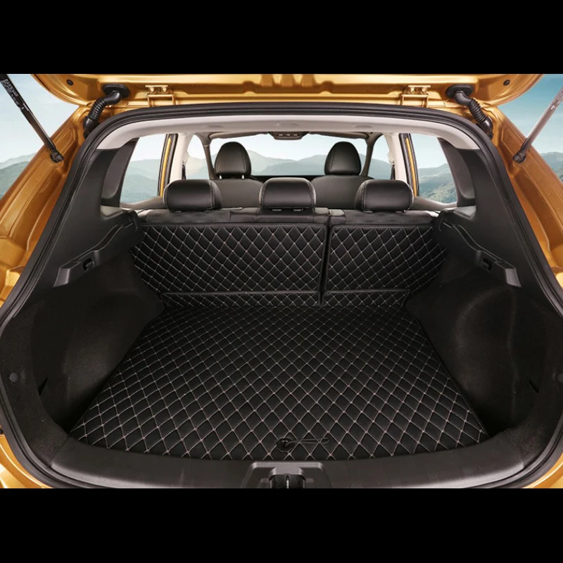 

3 шт. коврик для багажника автомобиля для Nissan Qashqai 2016-2019 ковер кожаный коврик автомобильный Стайлинг подкладка для груза автомобильные аксес...