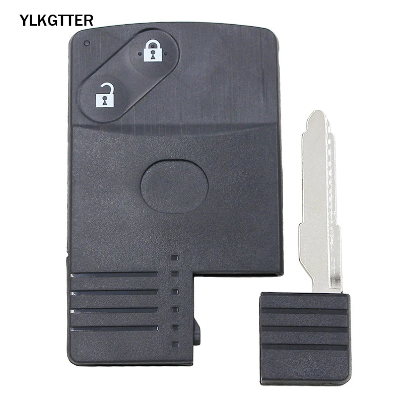 YLKGTTER 2 Buttons Smart Car Key Shell Fit for Mazda 5 6 CX-7 CX-9 RX8 Miata MX5 Popular Flip Floding Case No Chip Inside | Автомобили и