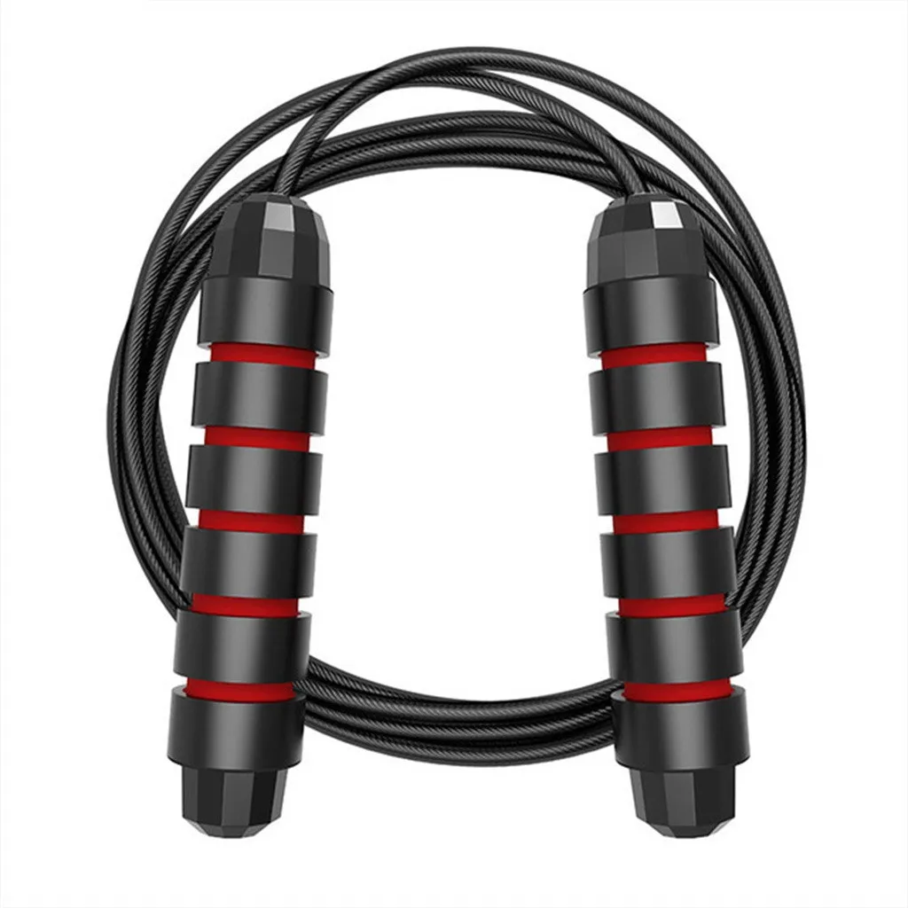 

jumping rope Skipping Rope Tangle-Free with Ball Bearings Rapids Speed Jump Rope Cable Adjust sport springtouw equipments#A35