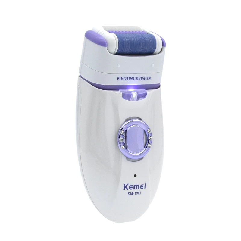 

Women Electric Epilator 2-in-1 Hair Removal Tool Bikini Trimmer Rotary Epilator Female Body Depilation Rechargeable Machine