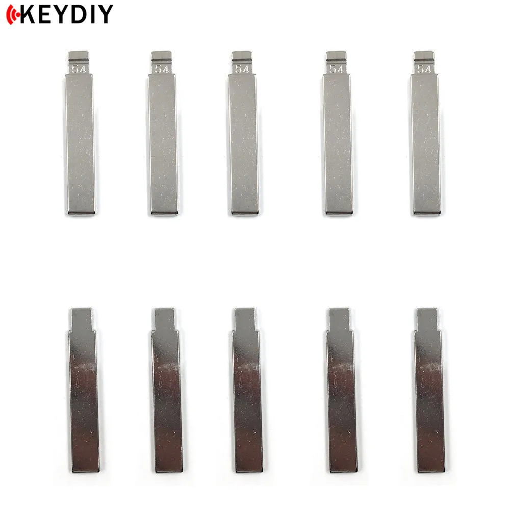 KEYDIY 10 шт./партия Металлические Пустые балванки для ключей KD/VVDI/JMD Тип дистанционного ключа#54 для peugeot 307 NO. 54 лезвие