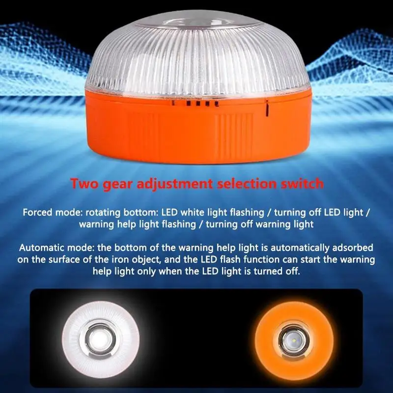 

Emergency Light V16 Approved dgt Strobe Light Signal Magnetic Emergency Fault Light Led Emergency Light for Cars Motorcycles