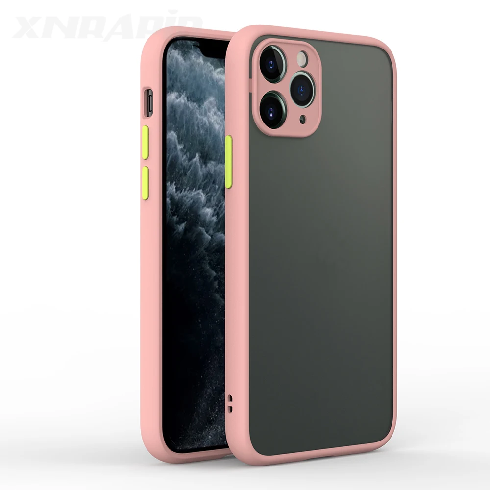 

Funda Mint Matte Bumper On Phone Case for iphone 11 Pro XR X XS Max 12 6S 6 8 7 Plus Cover Shockproof Soft Silicone Clear Case