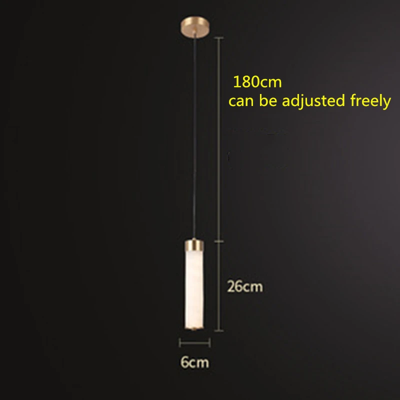 Prezzo Lampada A Sospensione A LED Postmoderna Soggiorno Sala Da Pranzo Camera Da Letto Bar Studio Caffè Comodino Tutto Rame Marmo Lusso Decorazione Domestica Interna